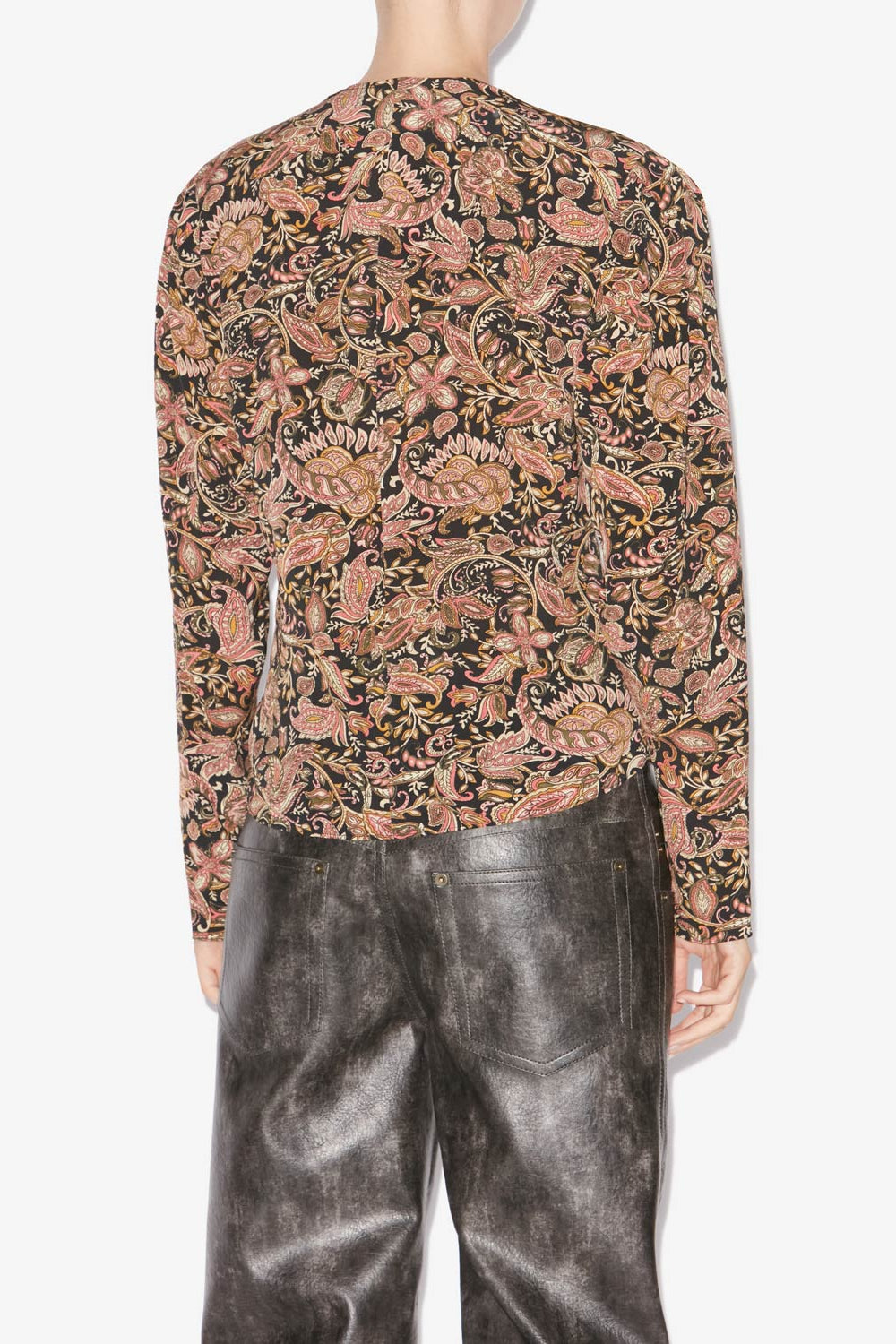 Zekia ロングスリーブ プリント入りトップス - Black-ochre - Woman - 5