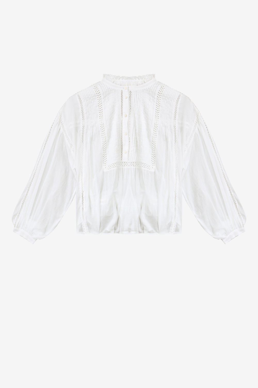 Disia cotton voile blouse - White - Woman - 1
