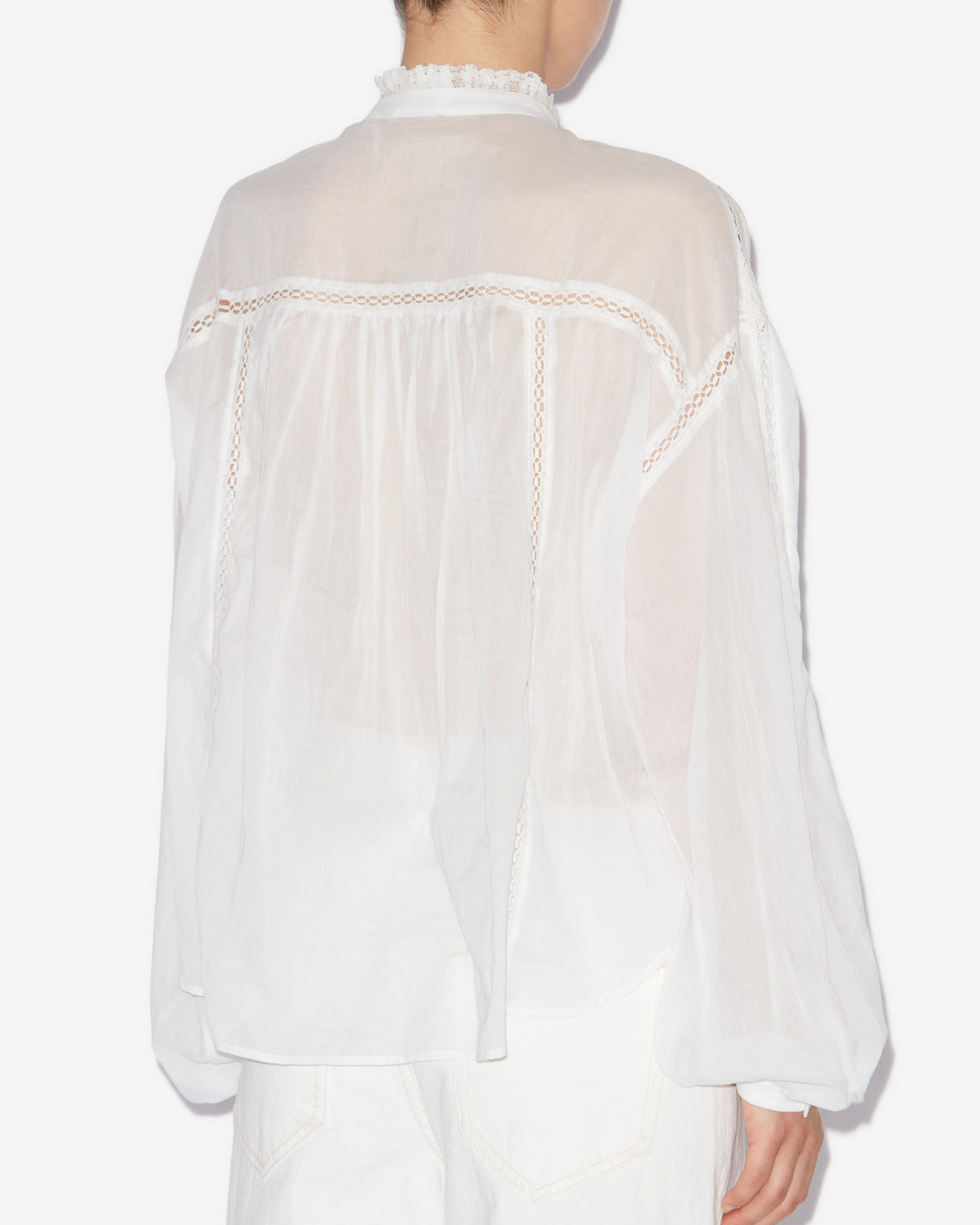 Disia cotton voile blouse - White - Woman - 4