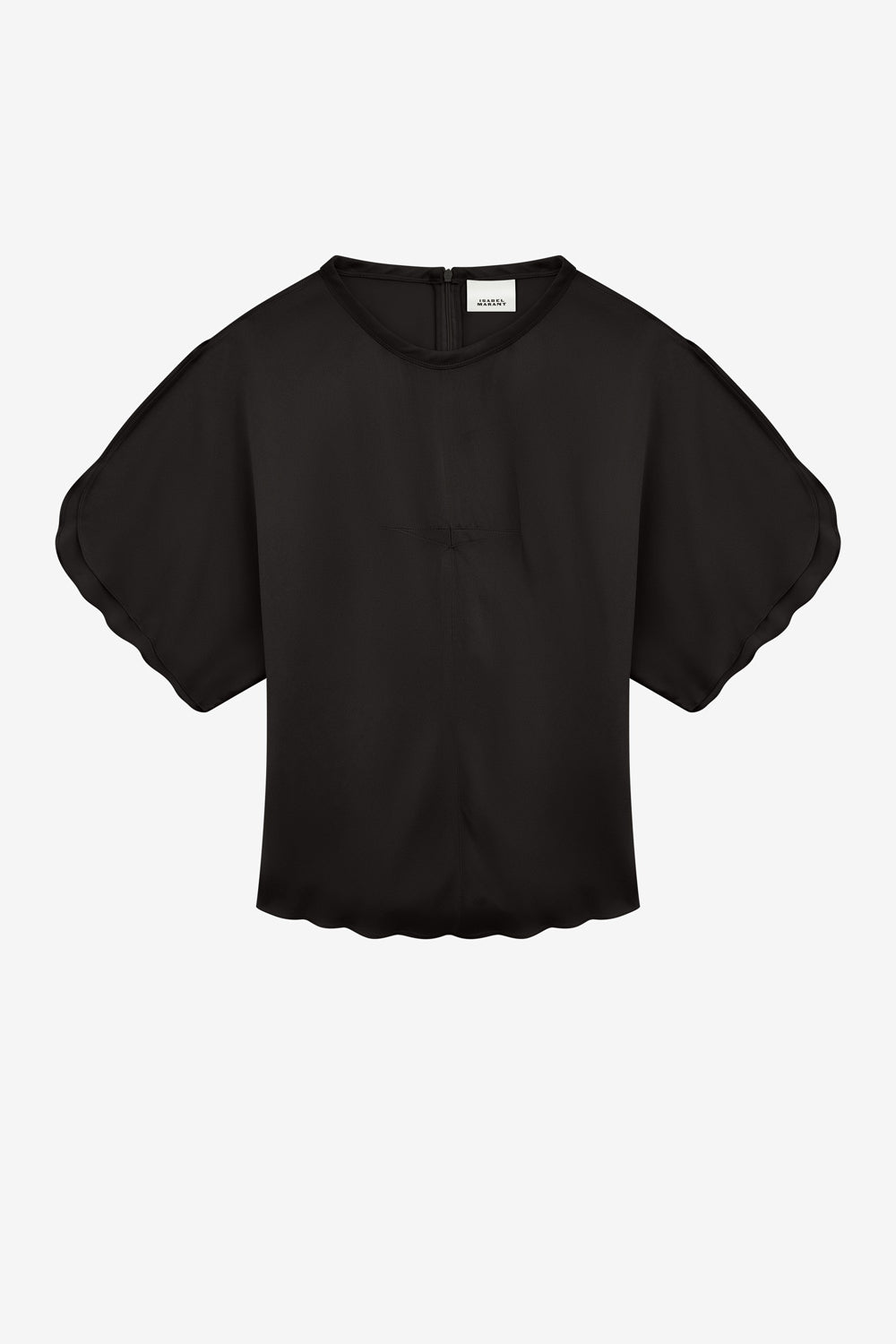 Karlita satin top - Black - Woman - 1