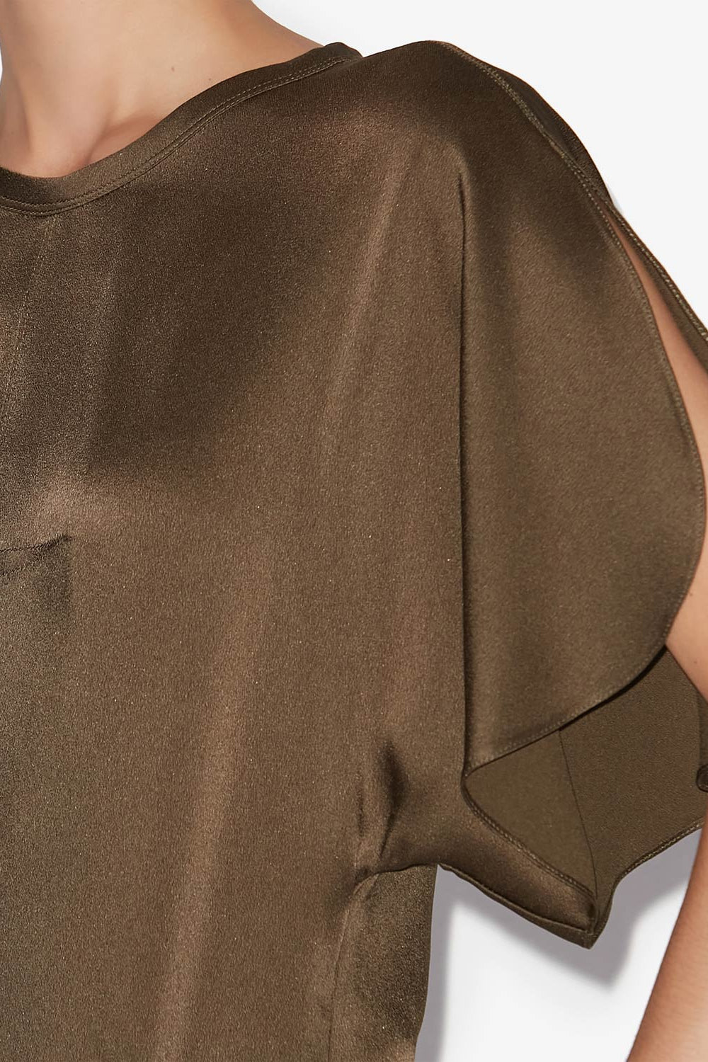 Top karlita aus satin - Bronze - Woman - 3