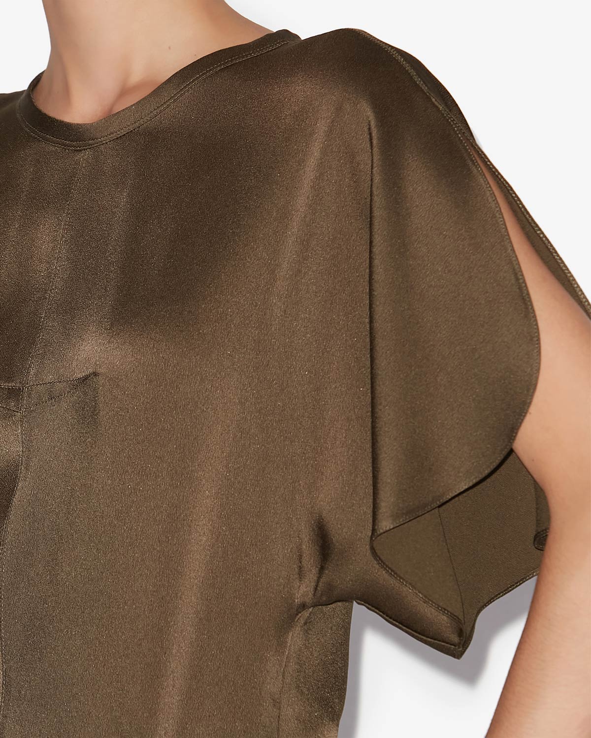 Karlita satin top - Bronze - Woman - 2