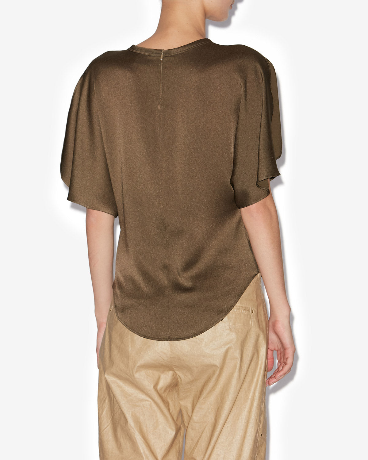 Karlita satin top - Bronze - Woman - 4