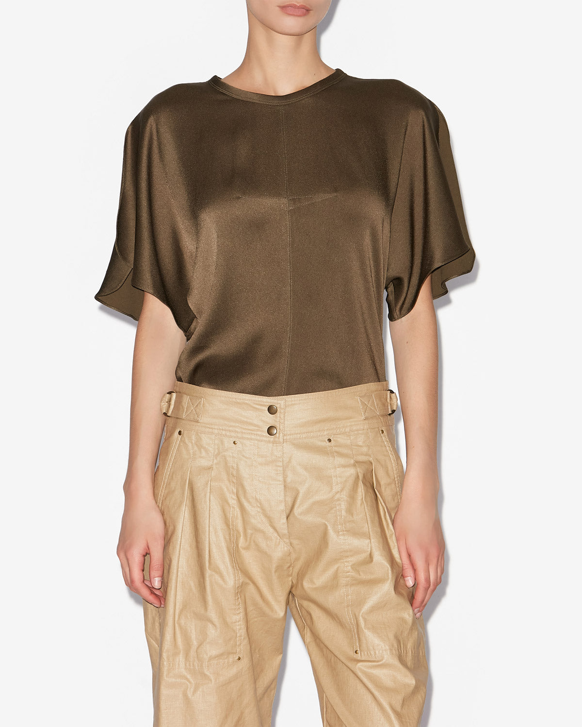 Karlita satin top - Bronze - Woman - 3
