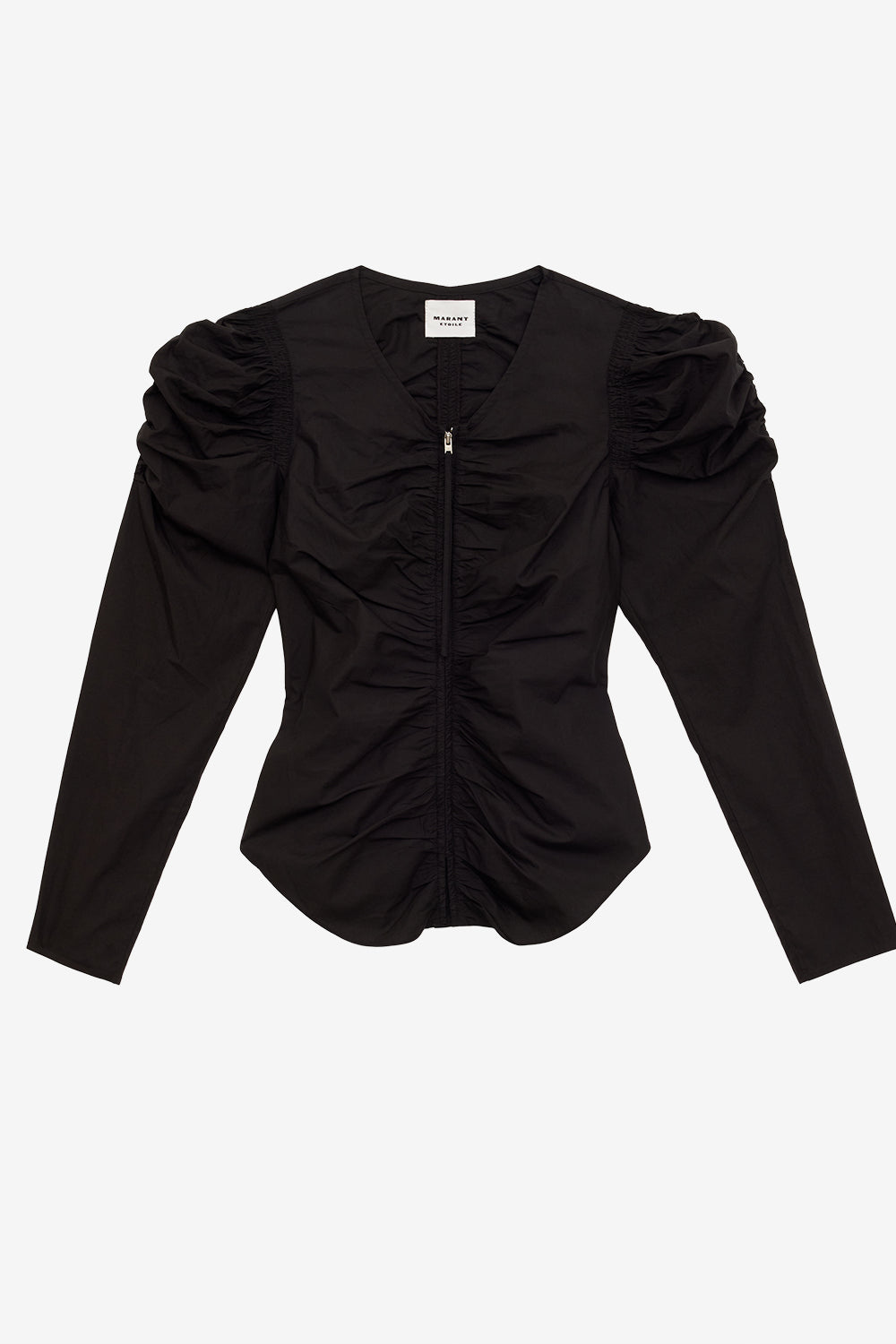 Benatea クリスピーコットン ファスナー付きトップス - 黒 - Woman - 1