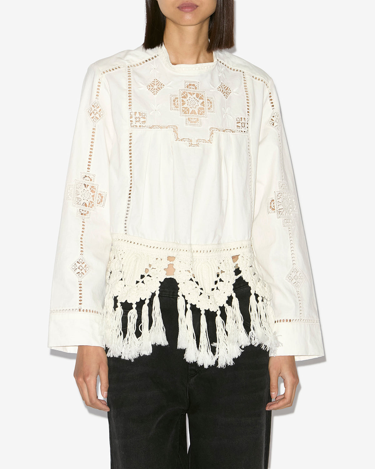 Top severine de macramé - Blanco - Woman - 3