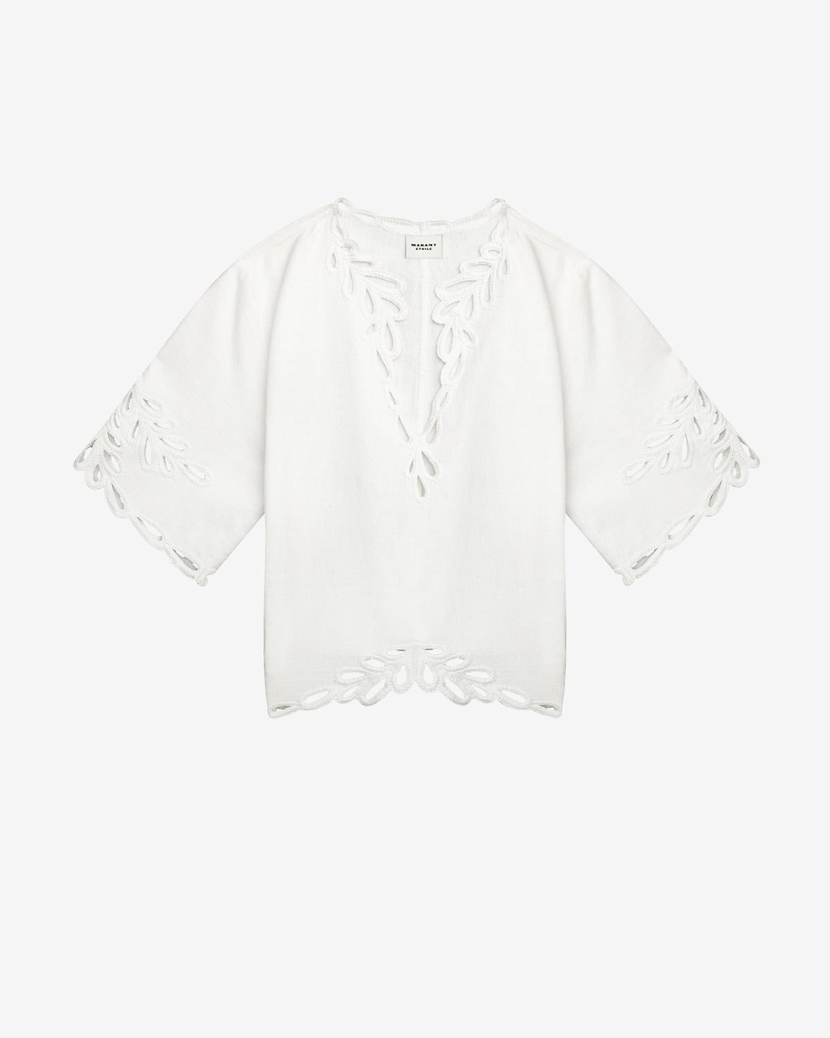 Shana openwork embroidery top - White - Woman - 5