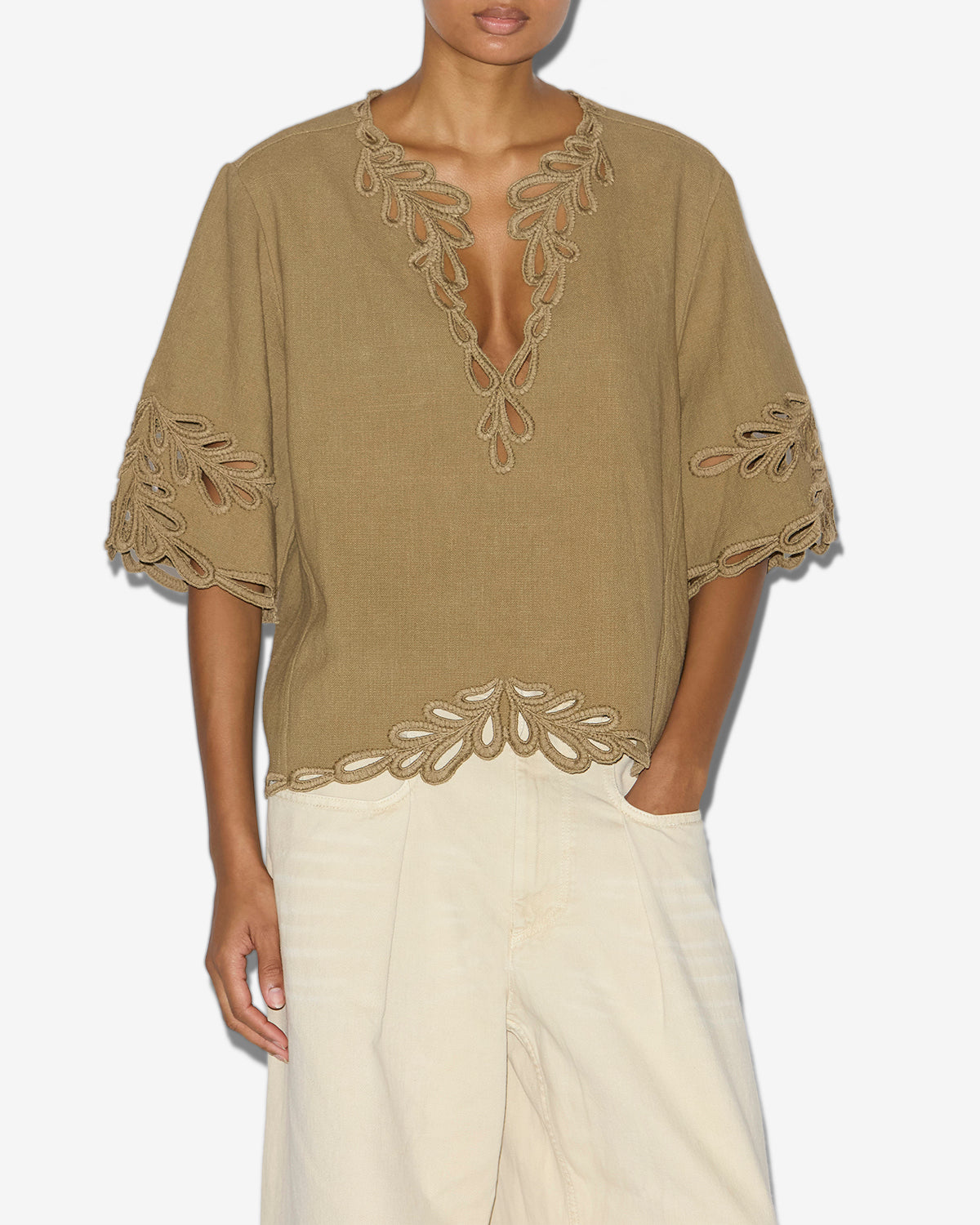 Top shana Woman Light khaki 4