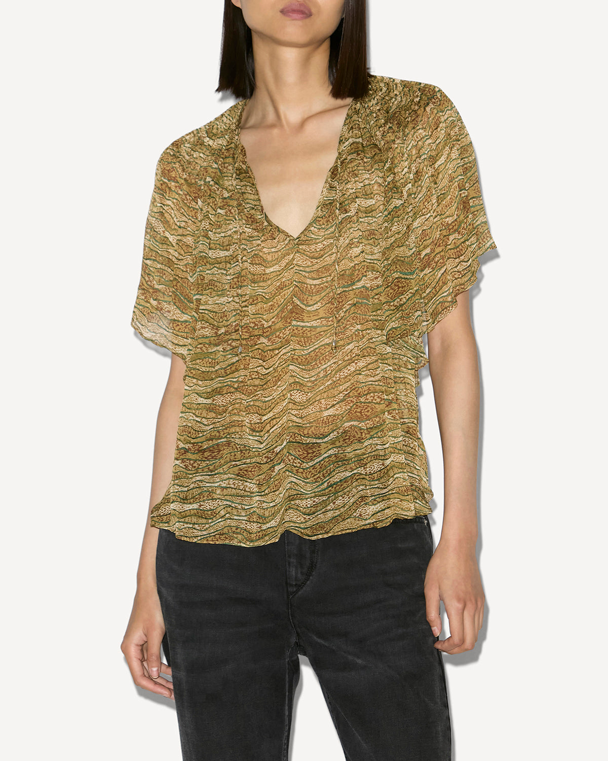 Top neslya Woman Khaki 5