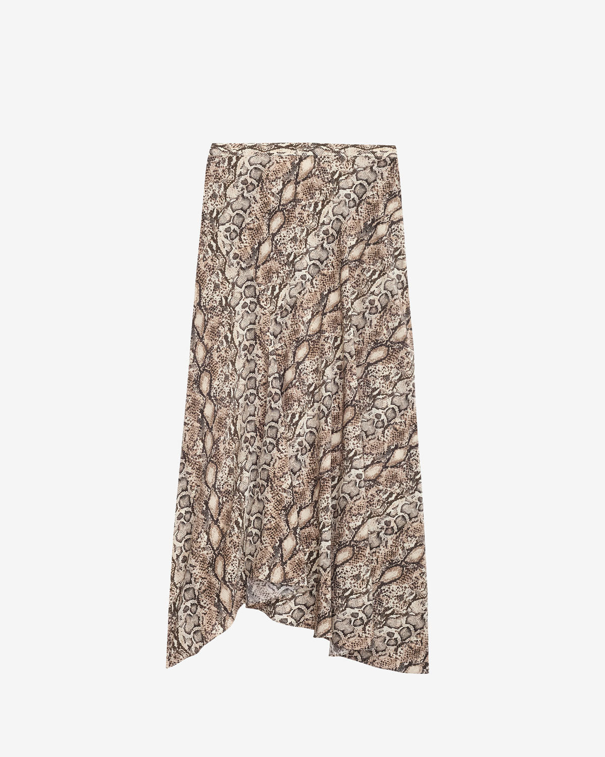 Sakura long printed silk skirt - Natural - Woman - 5