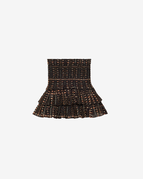 スカート ISABEL MARANT ETOILE Woman Skirt Orchid JU0238FAA3L75E 86OR Isabel Marant Etoile Skirt Women 42 Floral AOP Orfeo Tiered