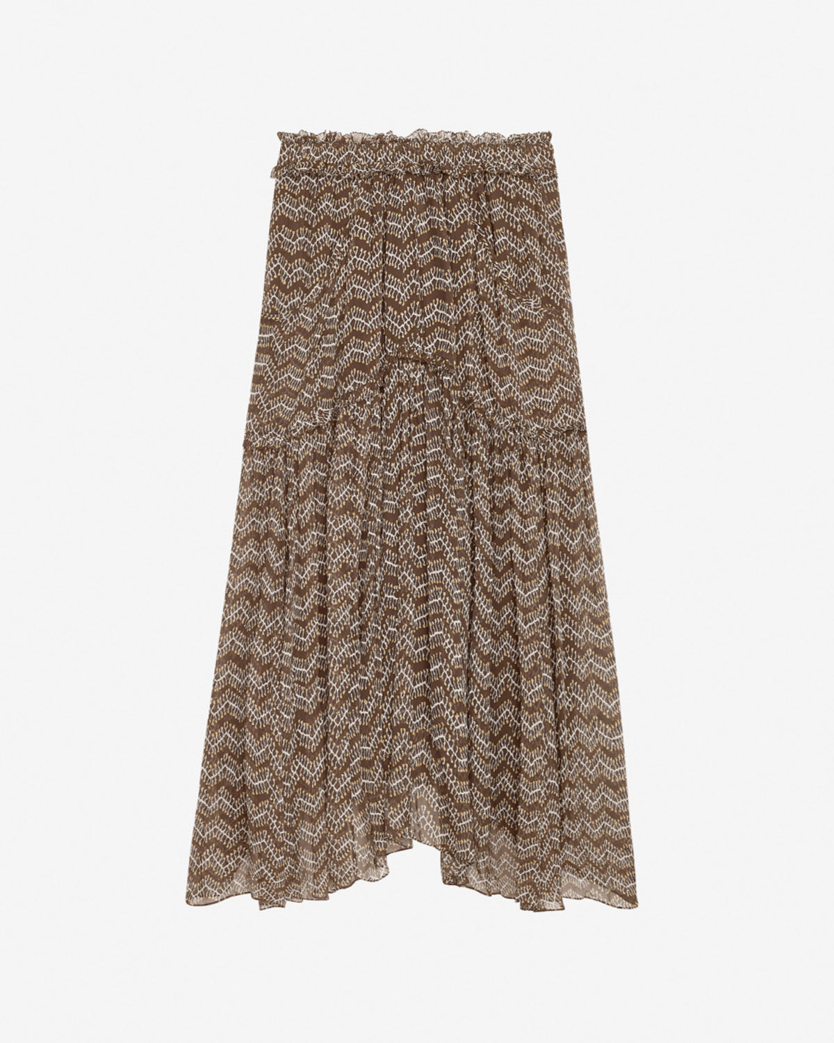 베로니크 시폰 플리츠 맥시 스커트 - 검정으로 씻어낸 - Woman - 5