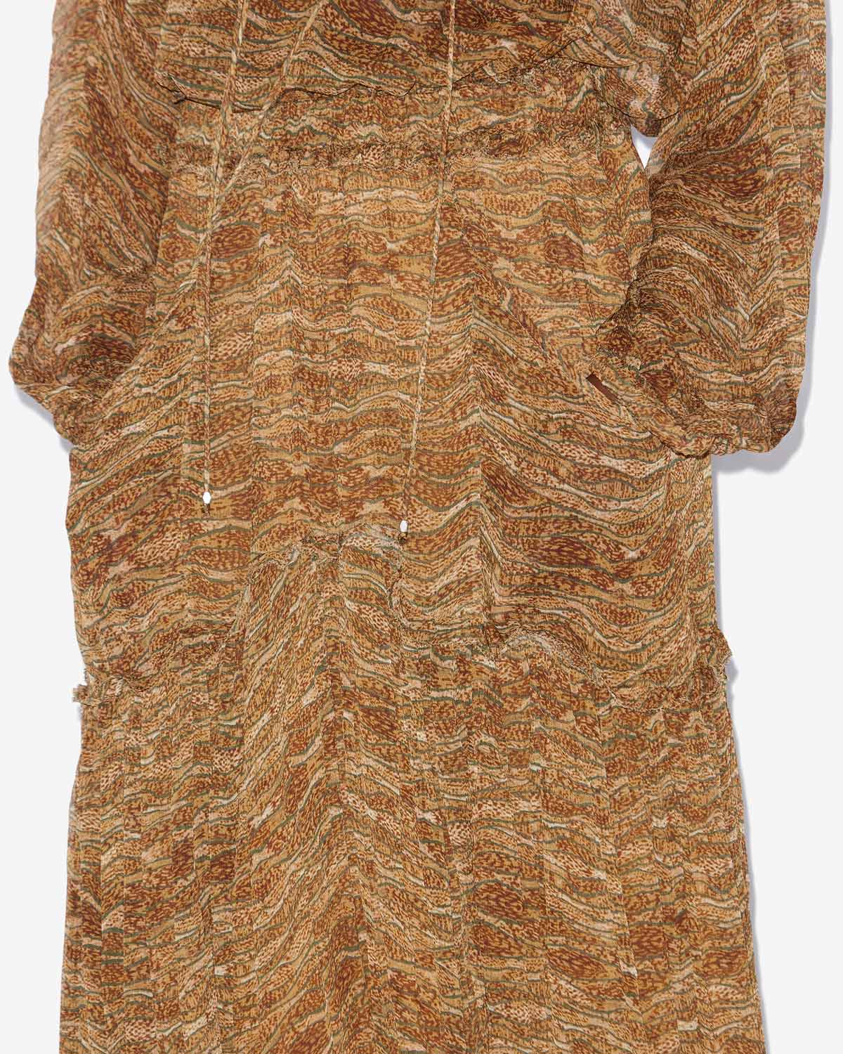 Veronique long gathered muslin skirt - Khaki - Woman - 2