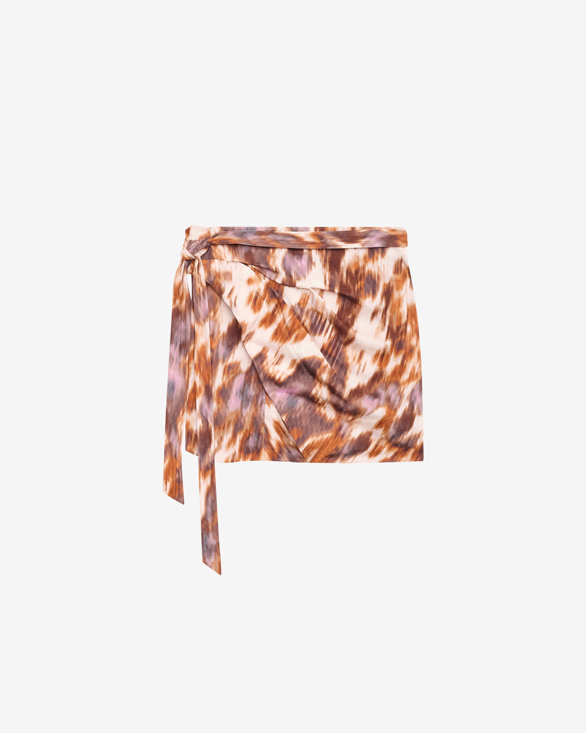 Berenice jersey mini wrap skirt - Ecru-ochre - Woman - 5