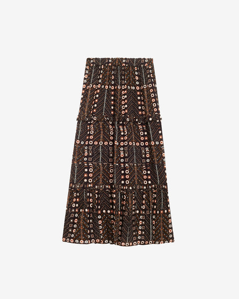 ☆MARANT ETOILE☆ ドットプリントコットンマキシスカートDiya♪ ☆MARANT ETOILE☆ ドットプリントコットンマキシスカートDiya