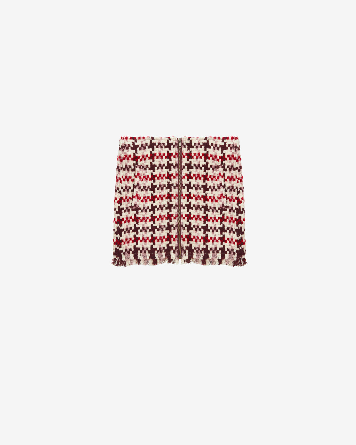 Jupe courte en tweed akima - Rouge-rose - Woman - 5