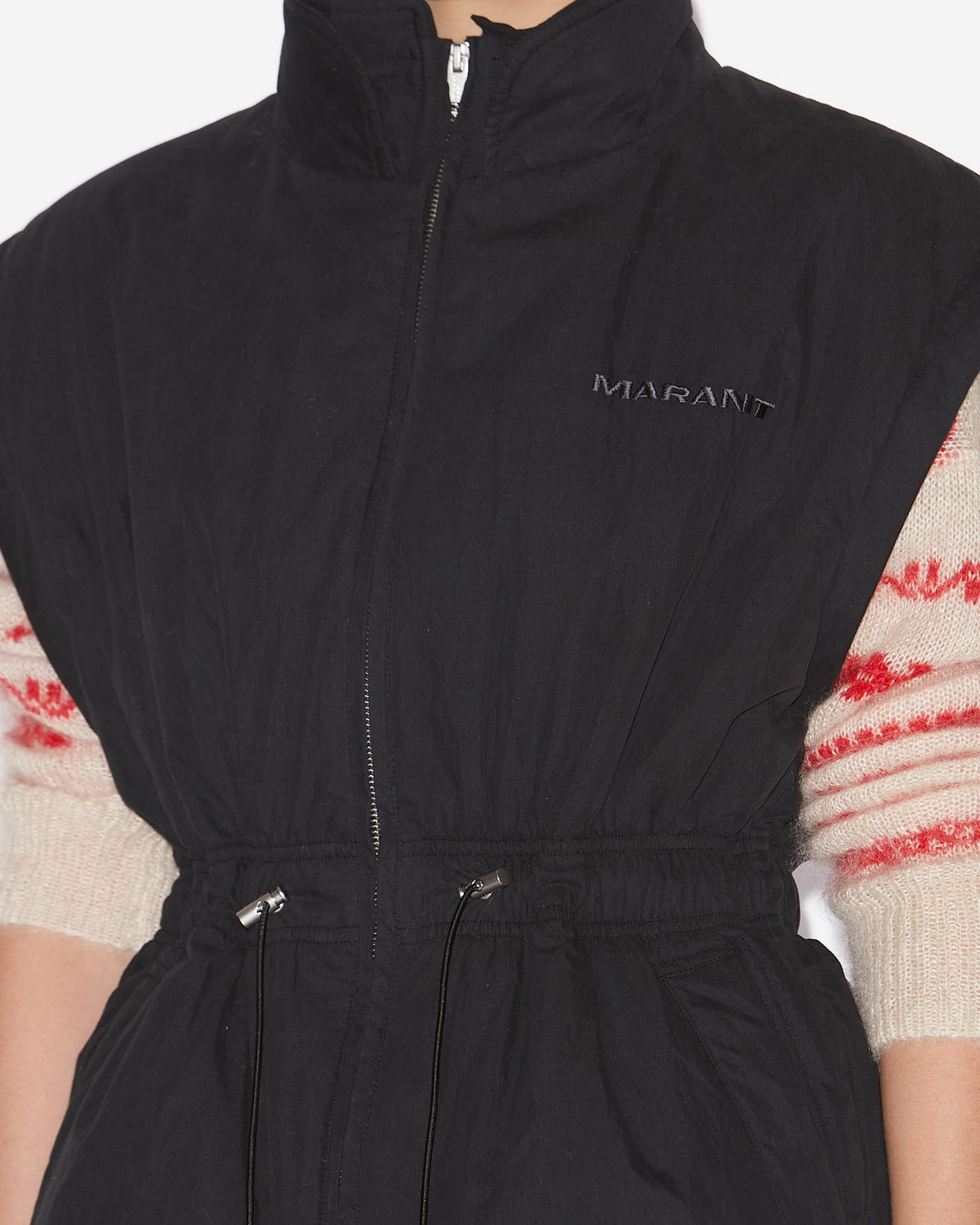 Manteau dastyni en coton matelassé - Noir - Woman - 2