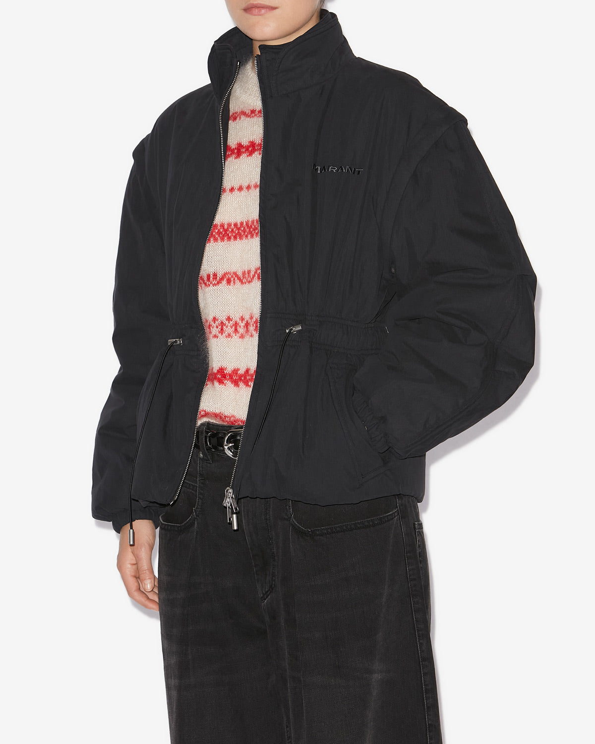 Manteau dastyni en coton matelassé - Noir - Woman - 3