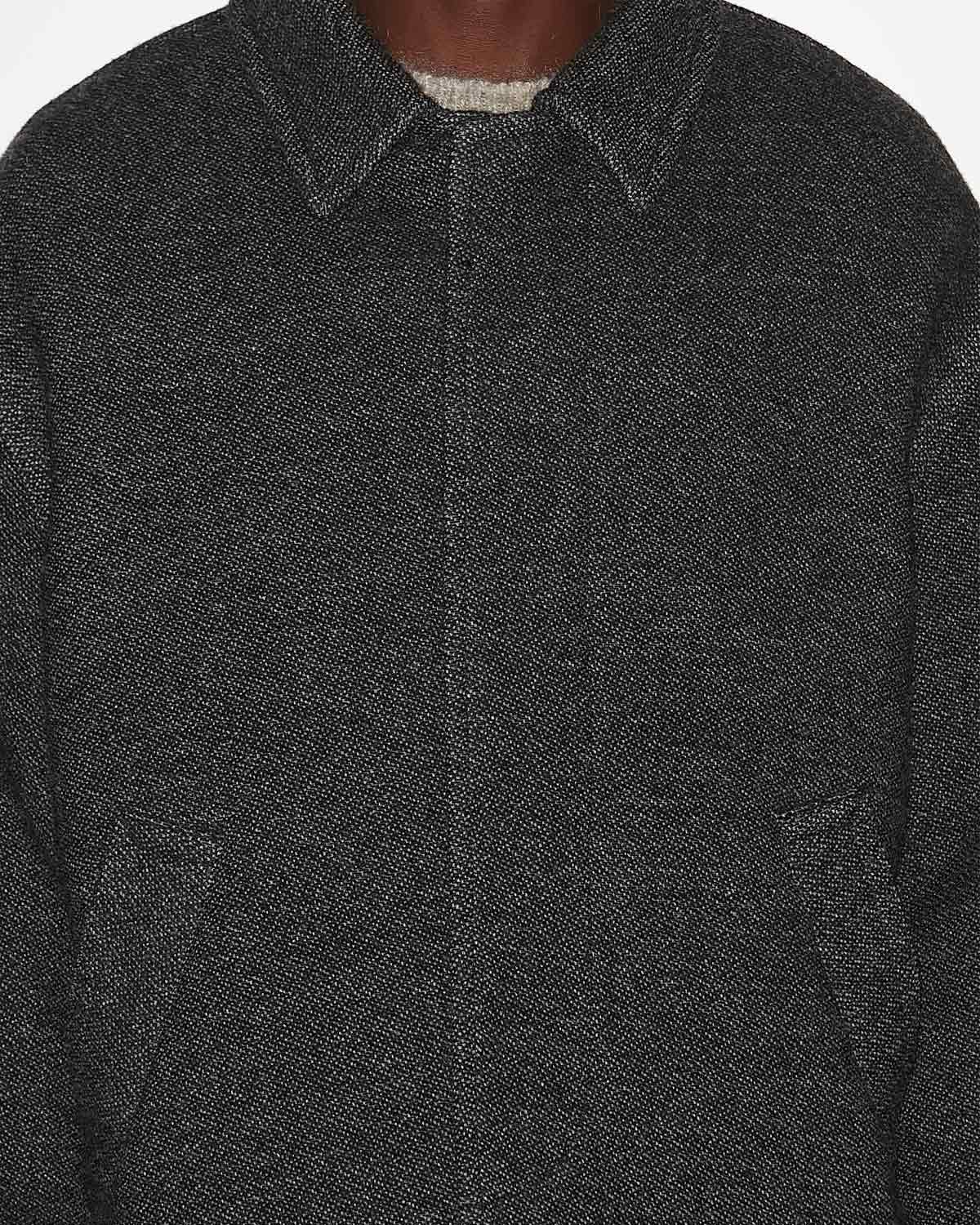 Simon short virgin wool coat - Anthracite - Man - 2