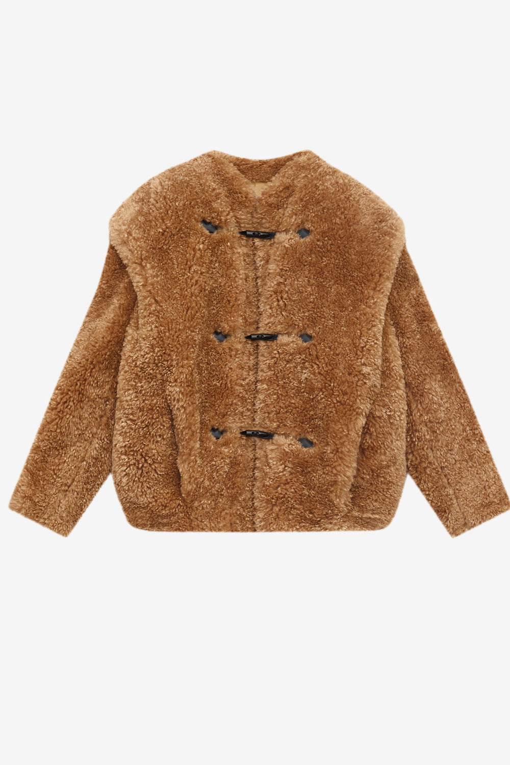 Abrigo efecto pelo rizado avalia - Camel - Woman - 1