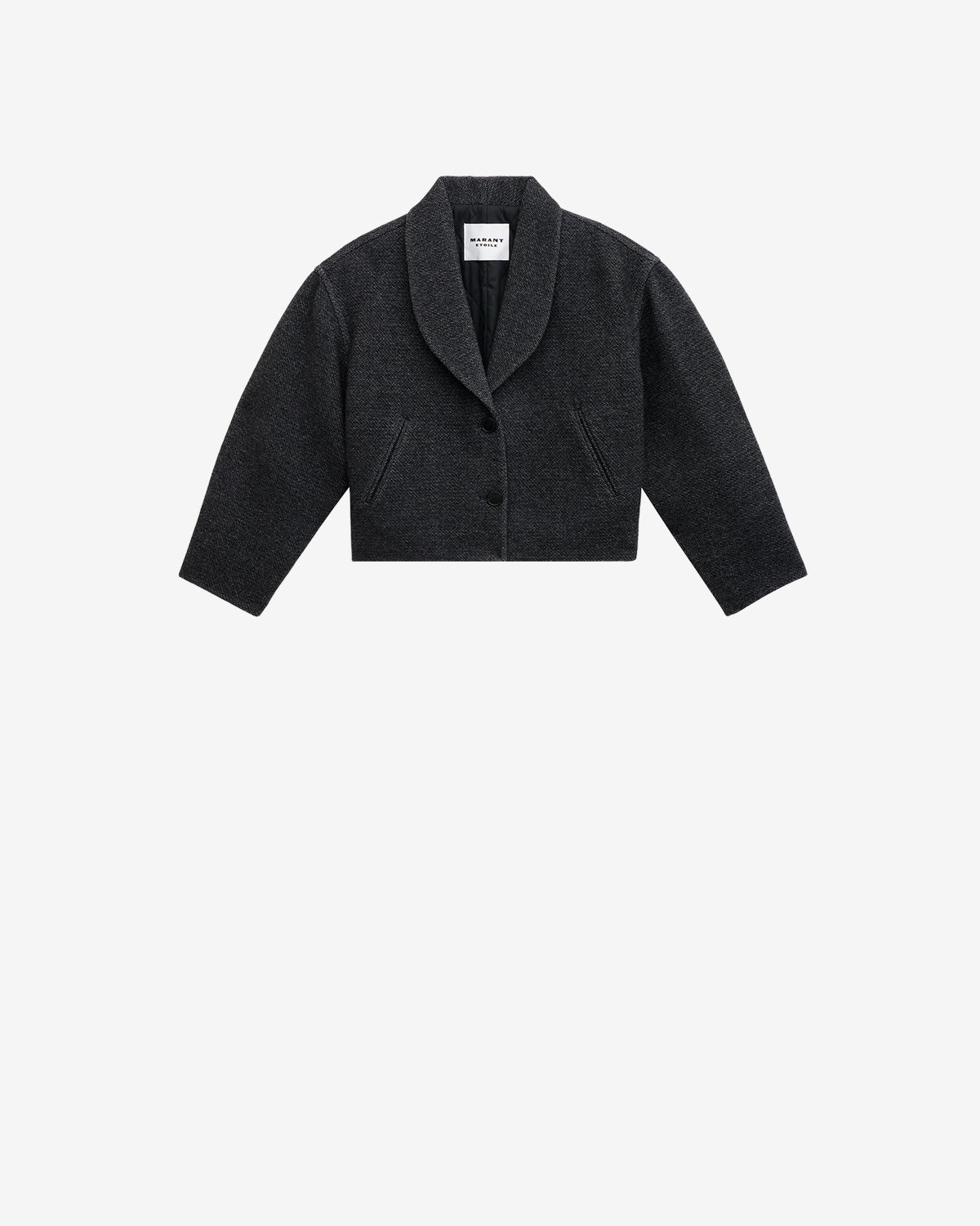 Manteau court lanna en laine vierge - Anthracite - Woman - 5