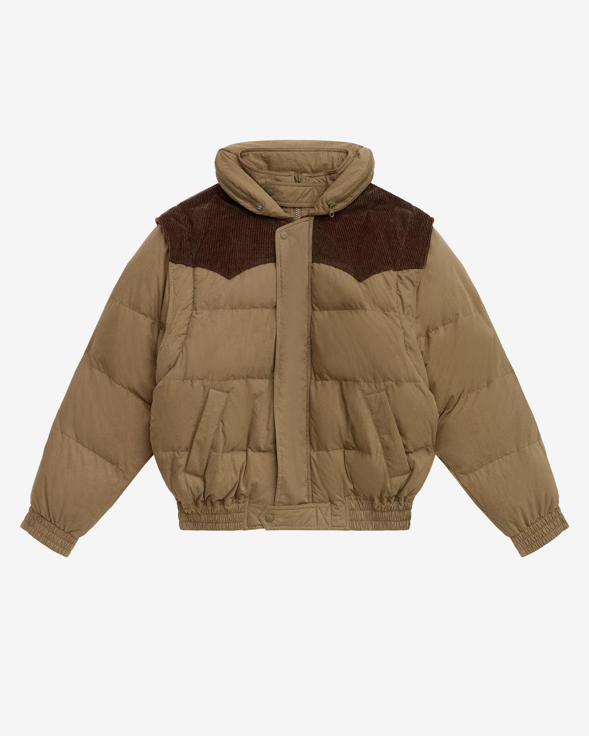 Yuri cotton down coat - Khaki - Man - 5