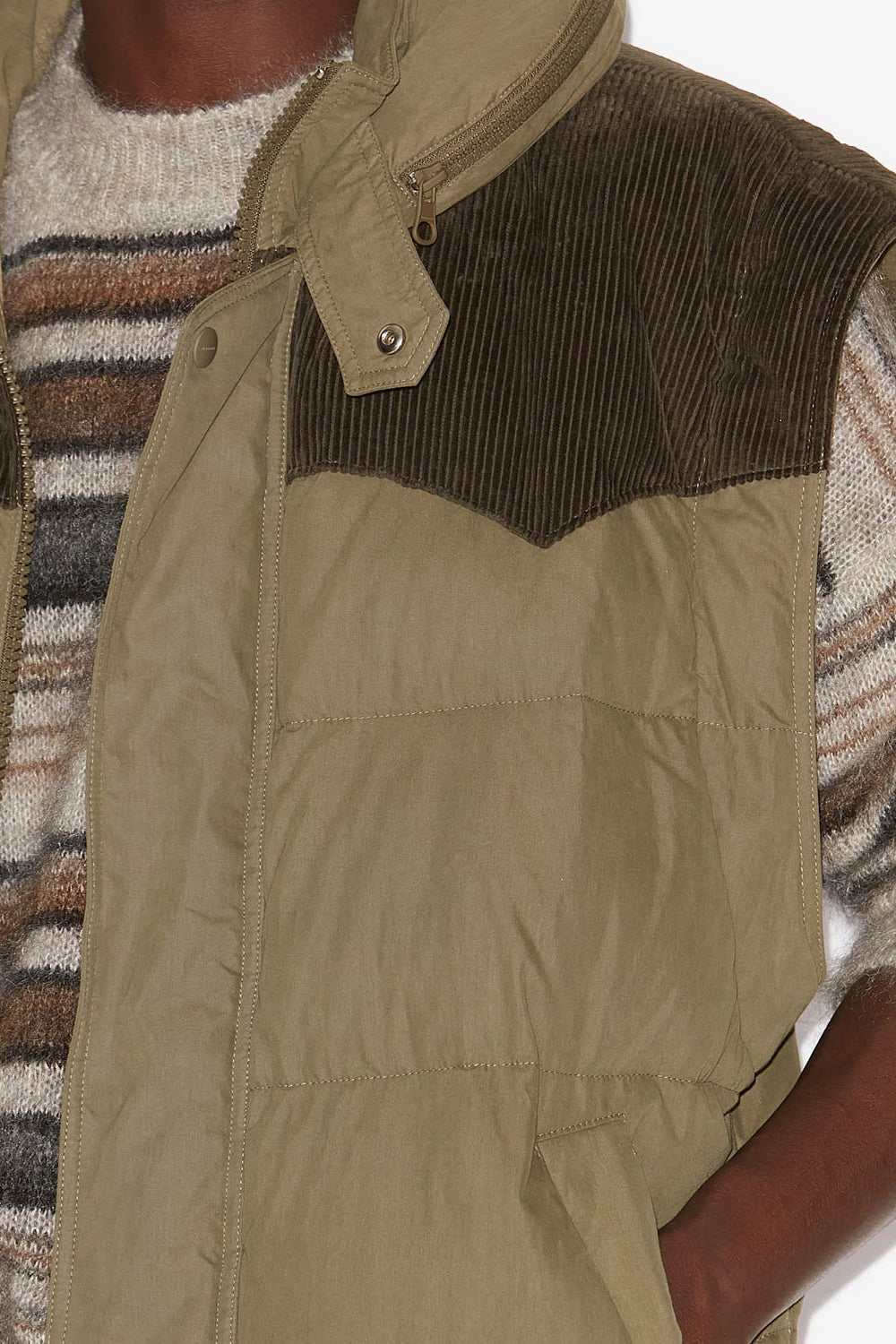 Manteau doudoune yuri en coton - Kaki - Man - 3