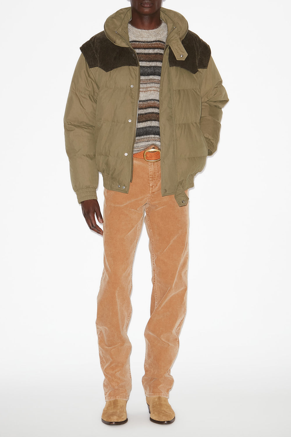 Manteau doudoune yuri en coton - Kaki - Man - 2