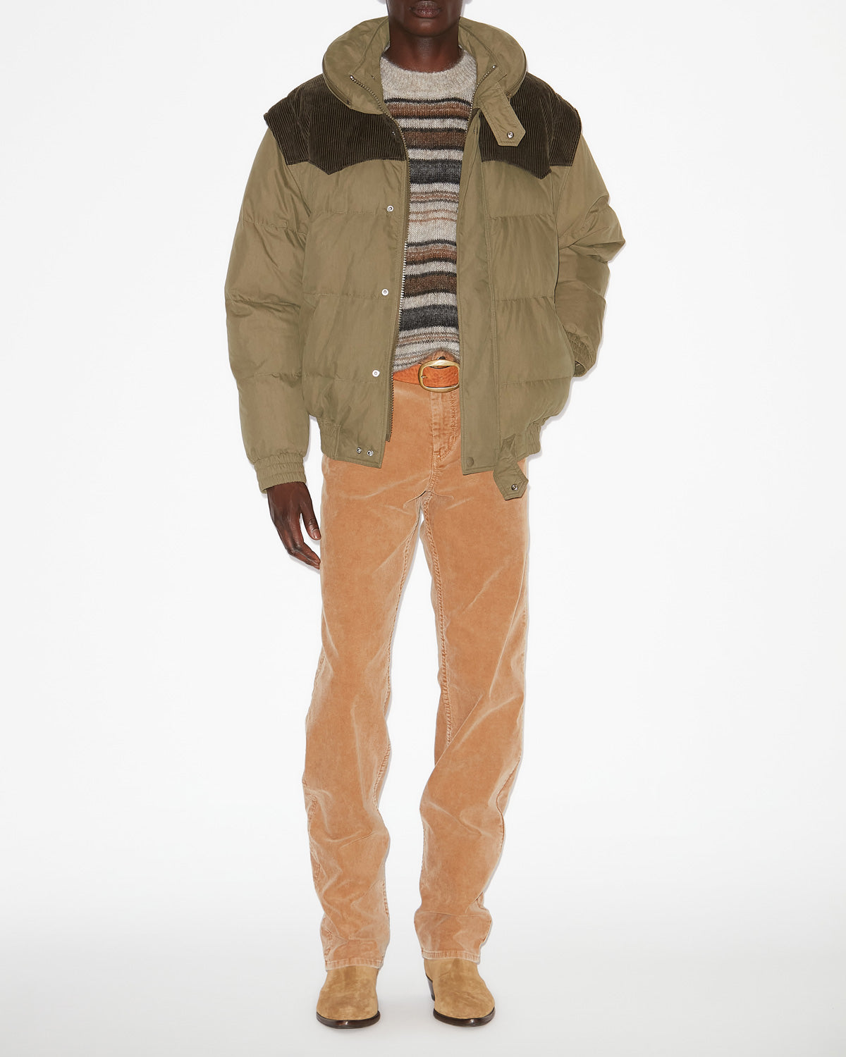 Yuri cotton down coat - Khaki - Man - 1