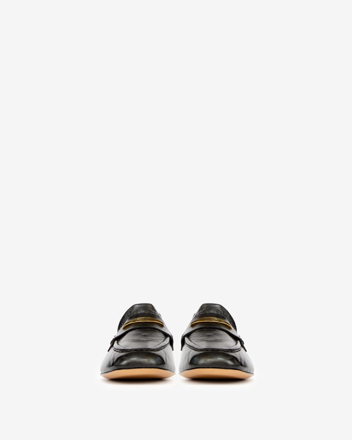 Iseri cowhide leather loafers - Black - Woman - 4