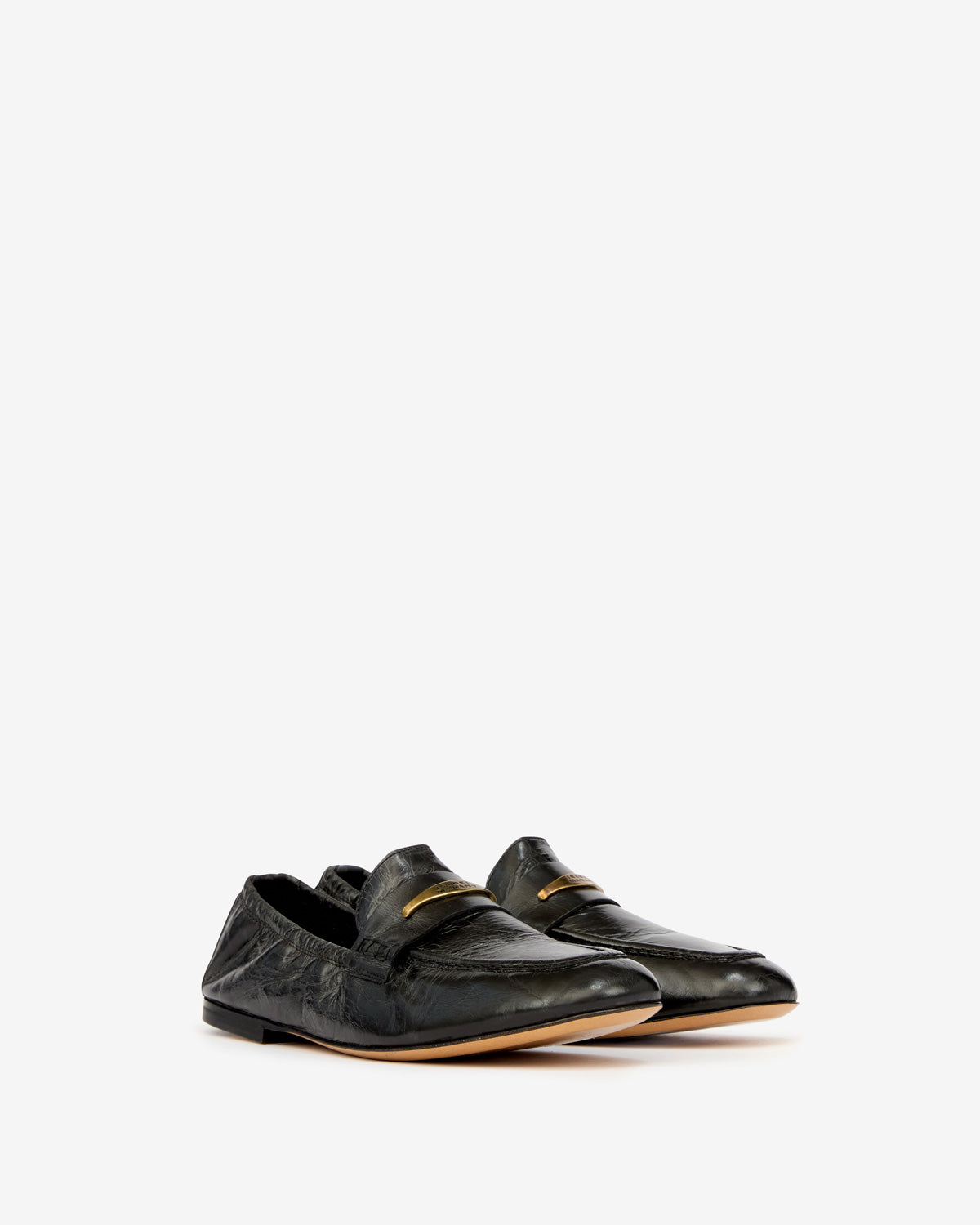 Iseri cowhide leather loafers - Black - Woman - 3