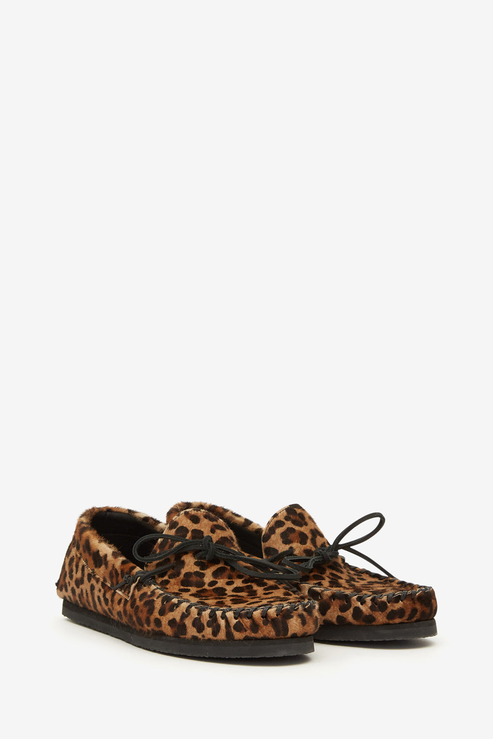 Mokassins fitzo aus bedrucktem leder - Leopard - Man - 3