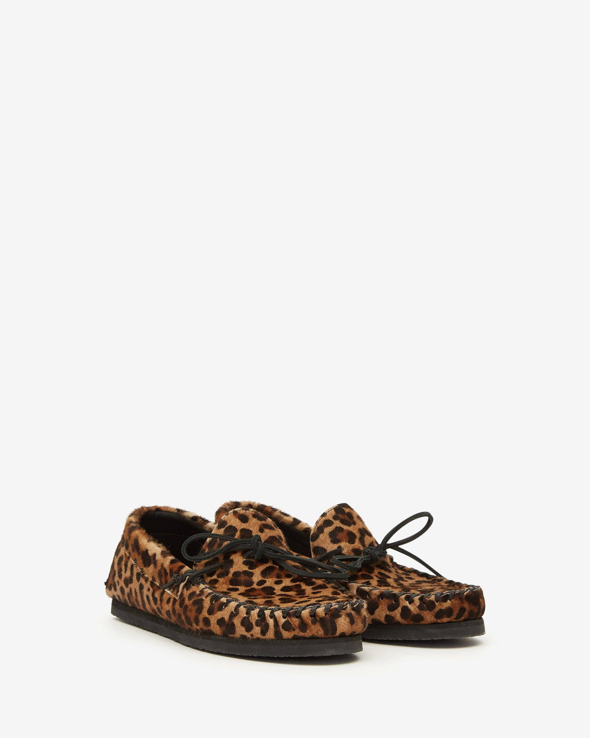 Fitzo printed leather loafers - Leopard - Man - 3