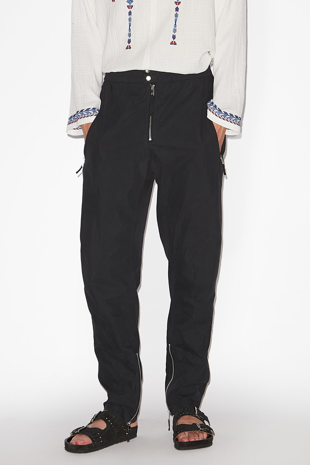 Yilsen pants with zippers - Black - Man - 4