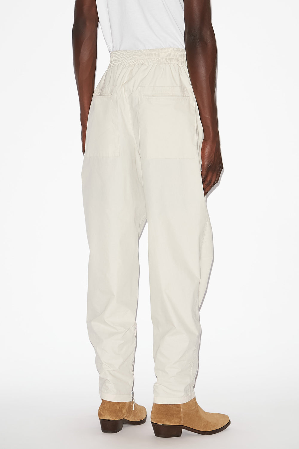 Yilsen pants with zippers - Ecru - Man - 5