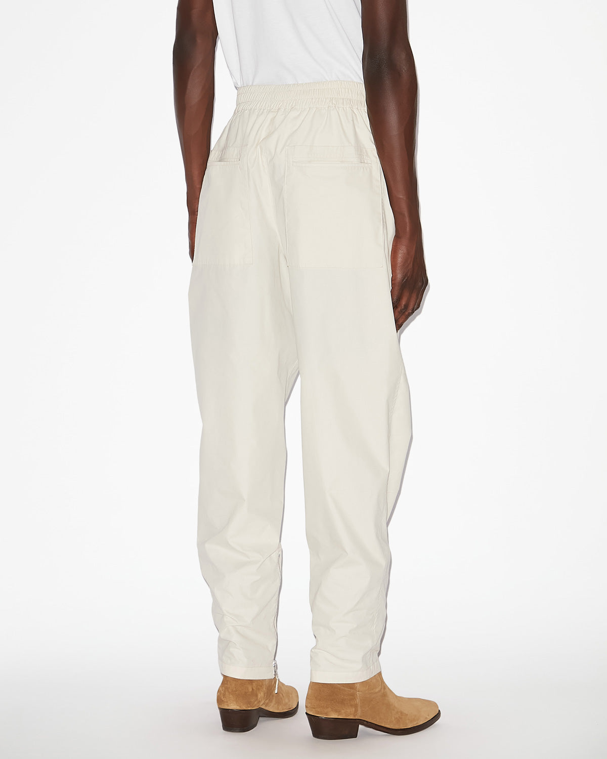 Yilsen pants with zippers - Ecru - Man - 4