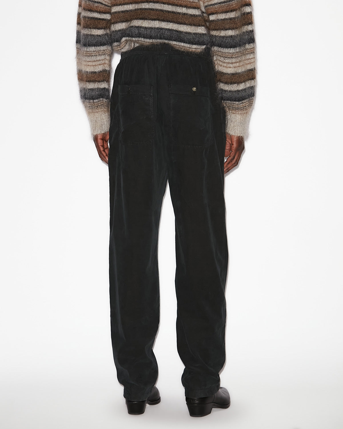 Nirlen corduroy pants - Black - Man - 4