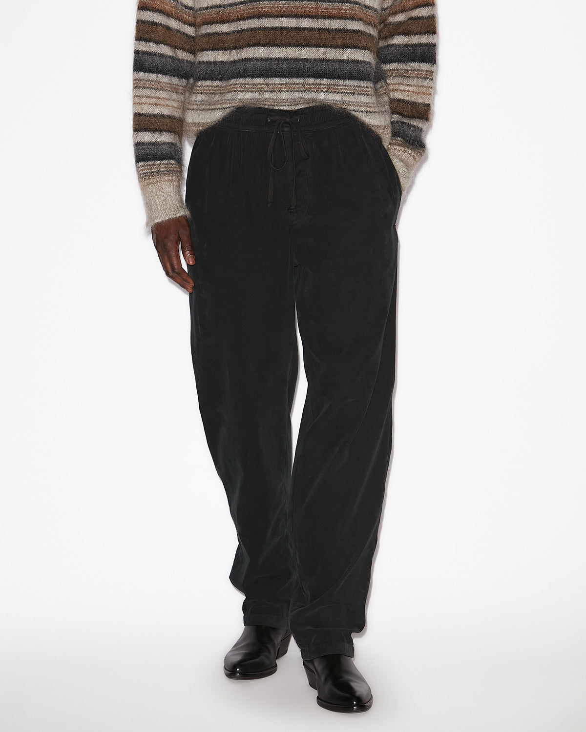 Nirlen corduroy pants - Black - Man - 3