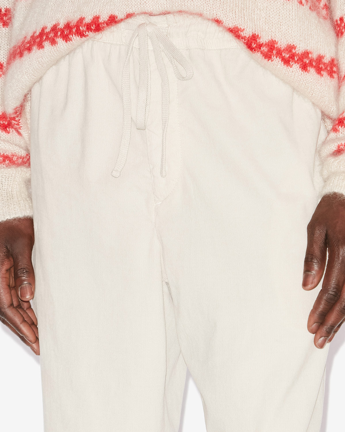 닐렌 코듀로이 팬츠 - 에크루 - Man - 2