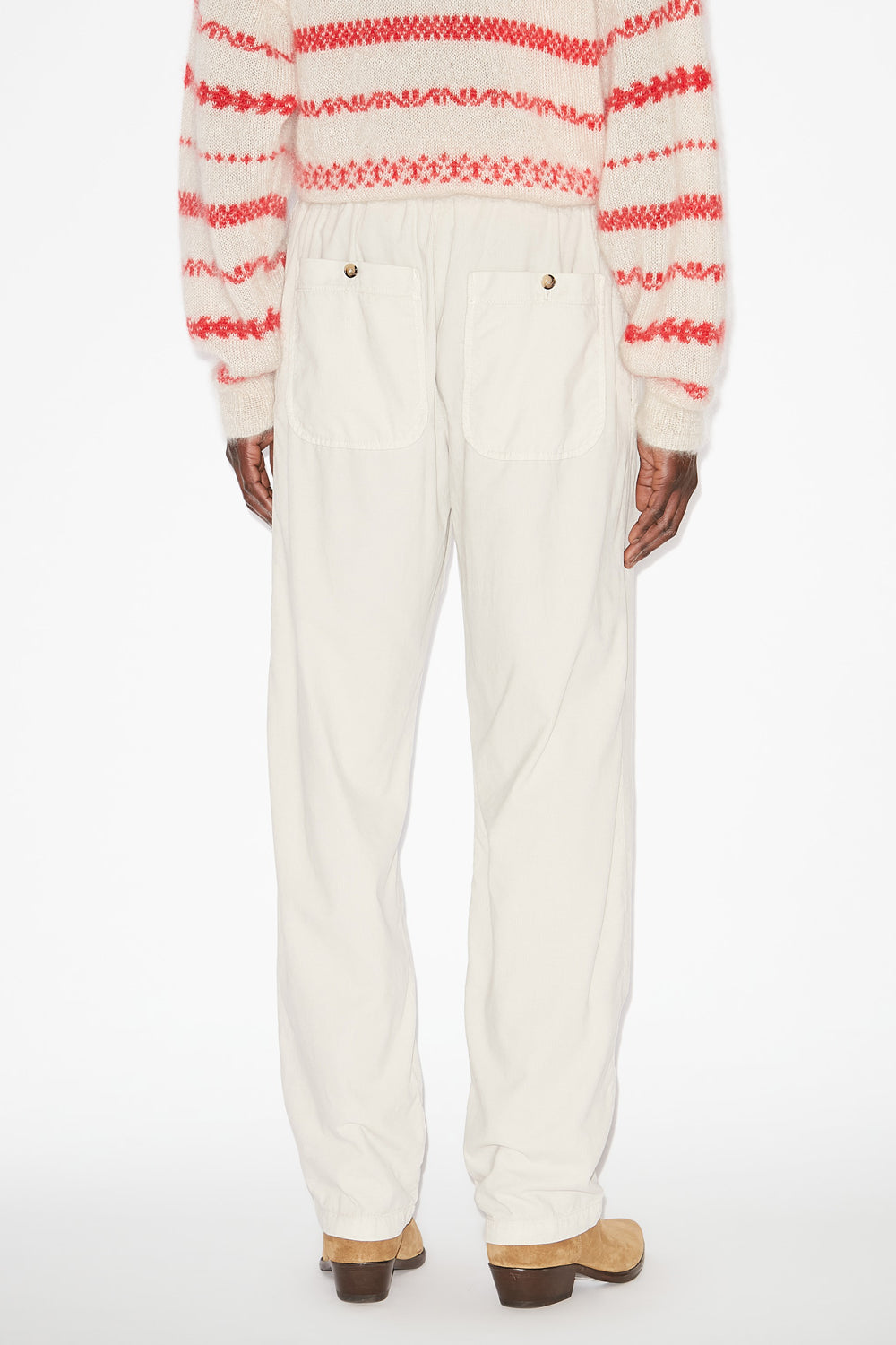 Nirlen corduroy pants - Ecru - Man - 5