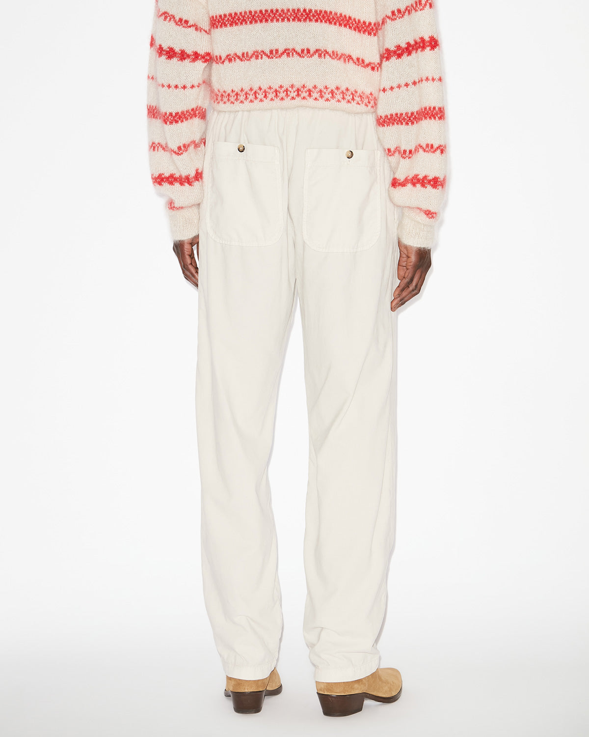 닐렌 코듀로이 팬츠 - 에크루 - Man - 4