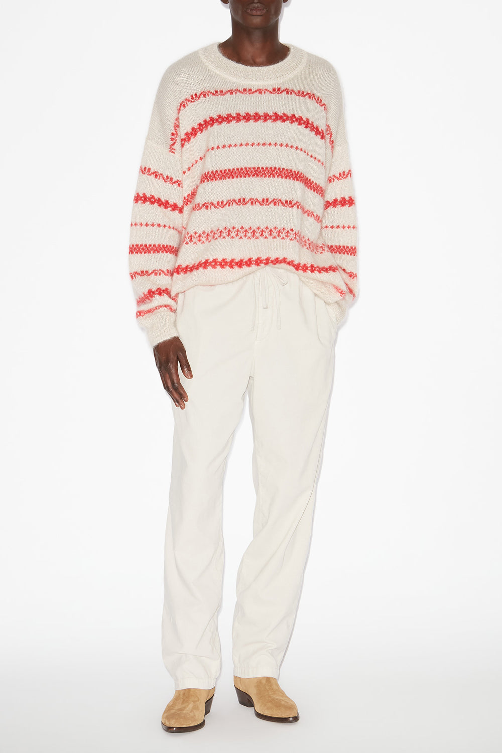 Nirlen corduroy pants - Ecru - Man - 2