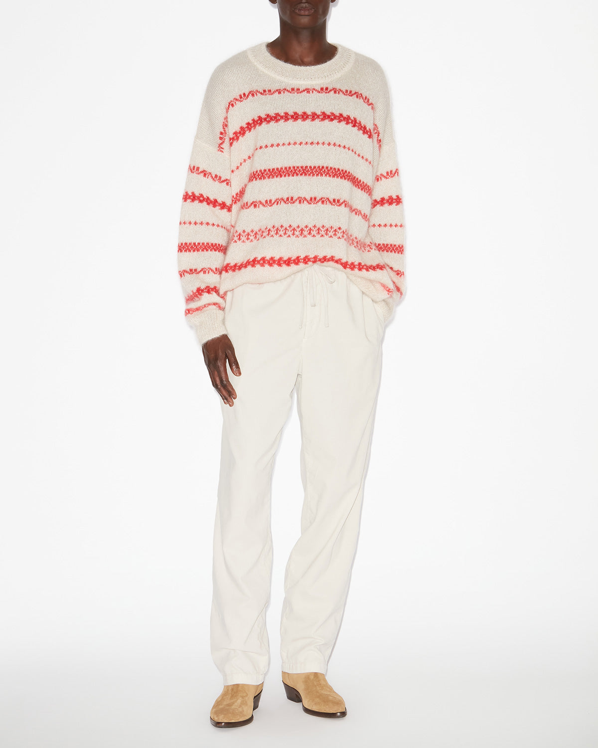 닐렌 코듀로이 팬츠 - 에크루 - Man - 1