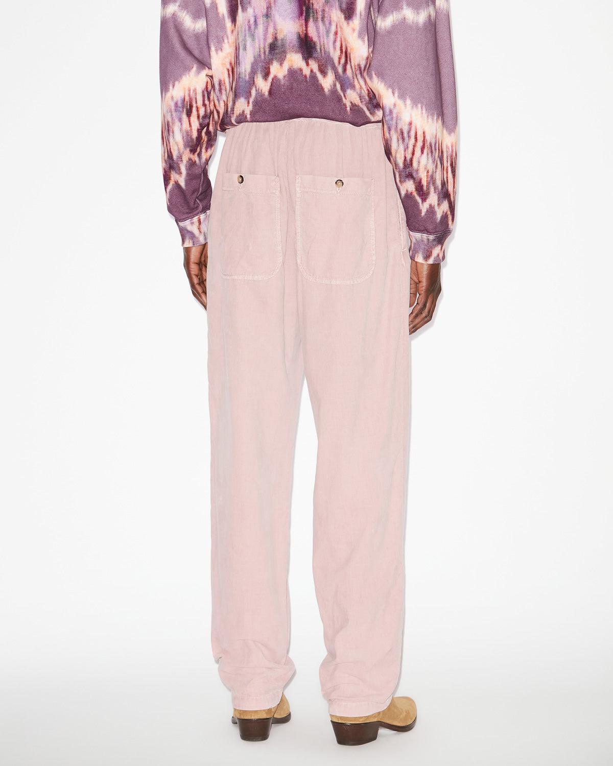 Pantaloni nirlen in velluto a coste - Soft pink - Man - 4