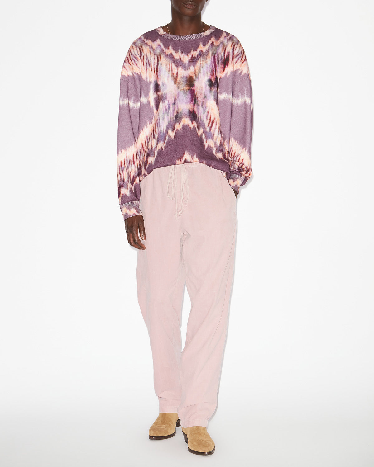 Pantaloni nirlen in velluto a coste - Soft pink - Man - 1