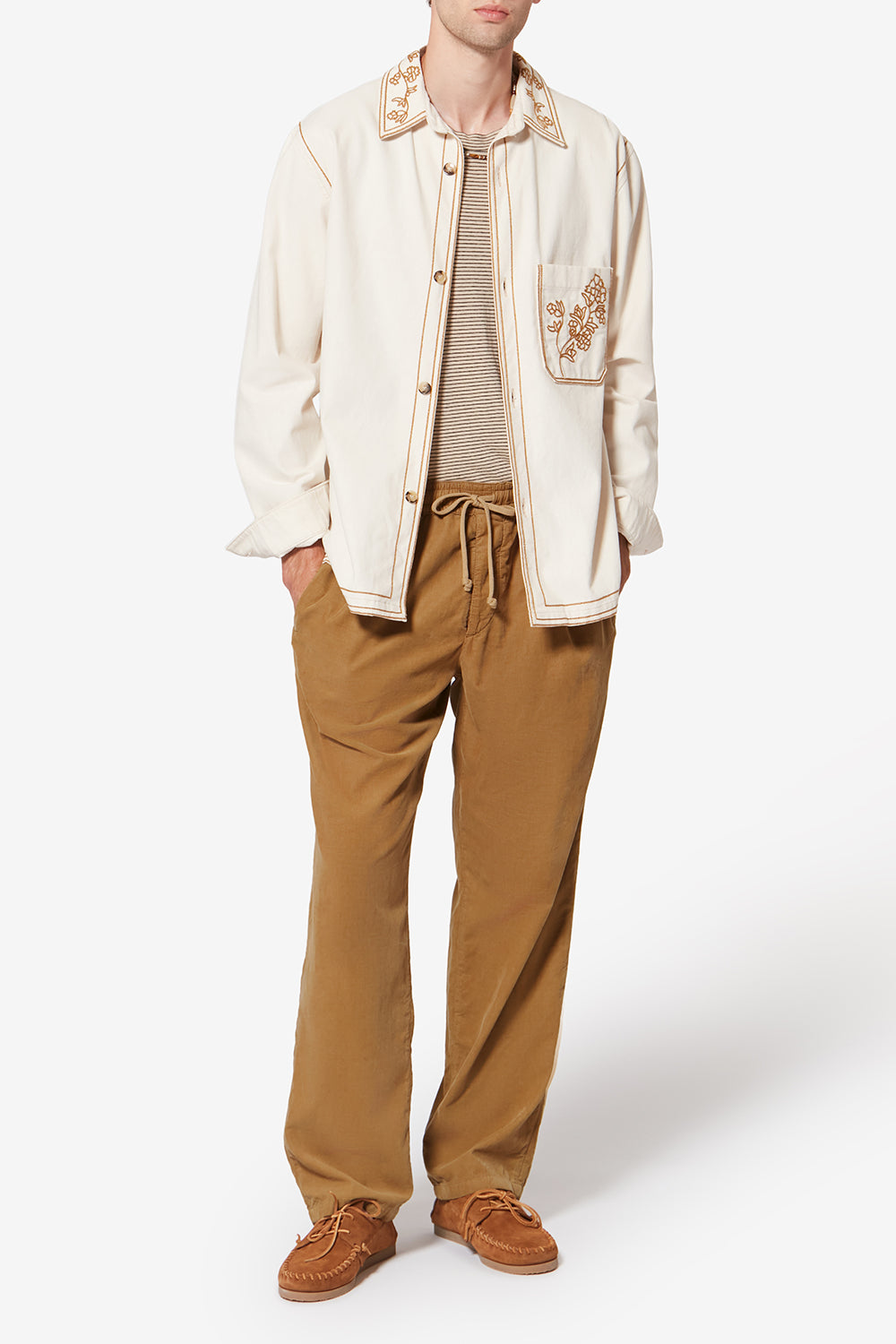 Weite samthose nirlen - Light bronze - Man - 2