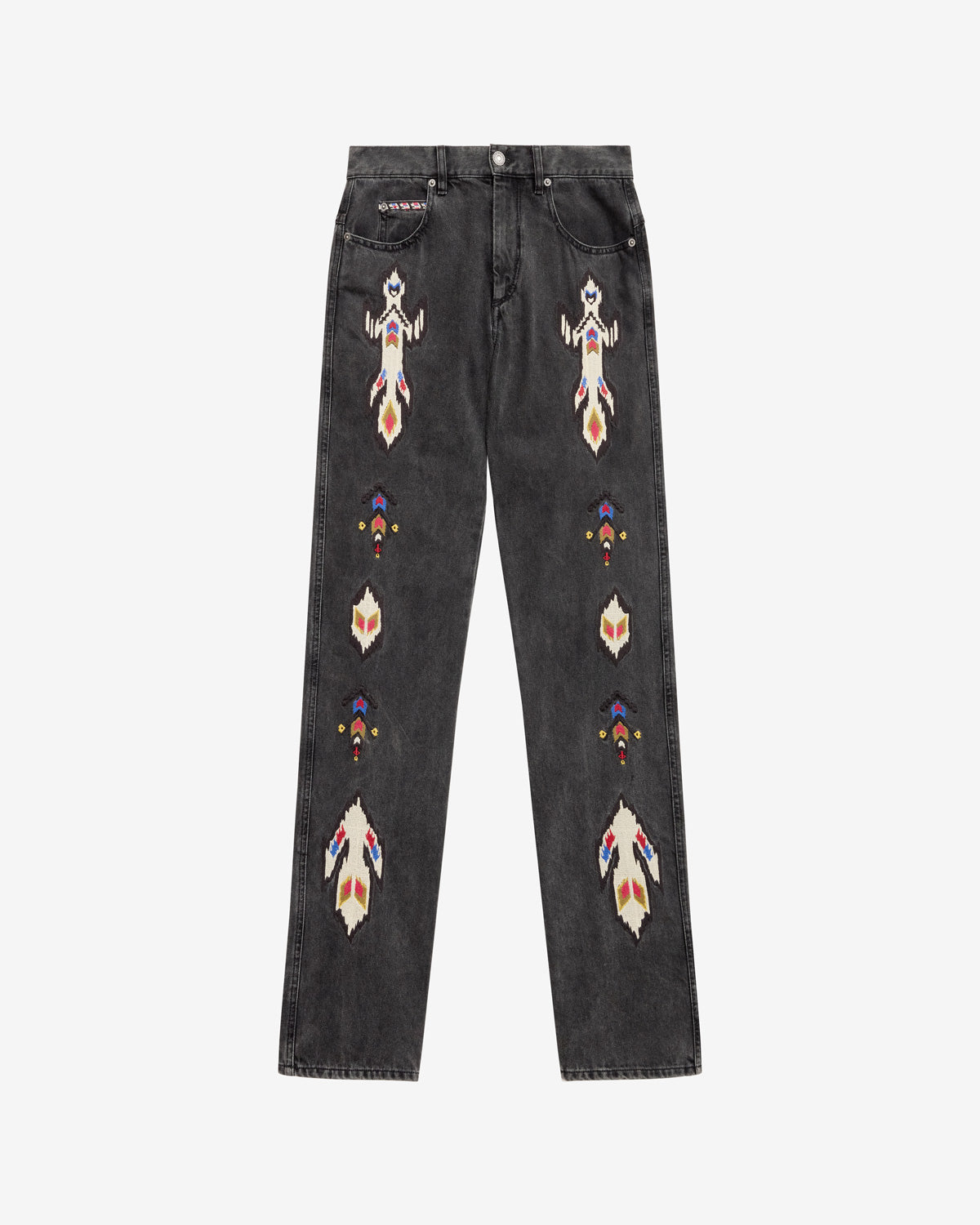 Lewys embroidered denim jeans - Dark gray - Man - 5