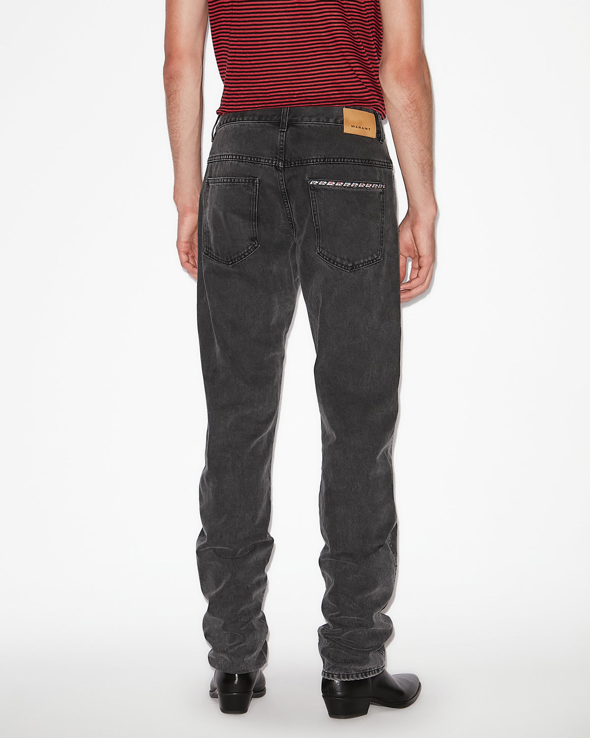 Lewys embroidered denim jeans - Dark gray - Man - 4