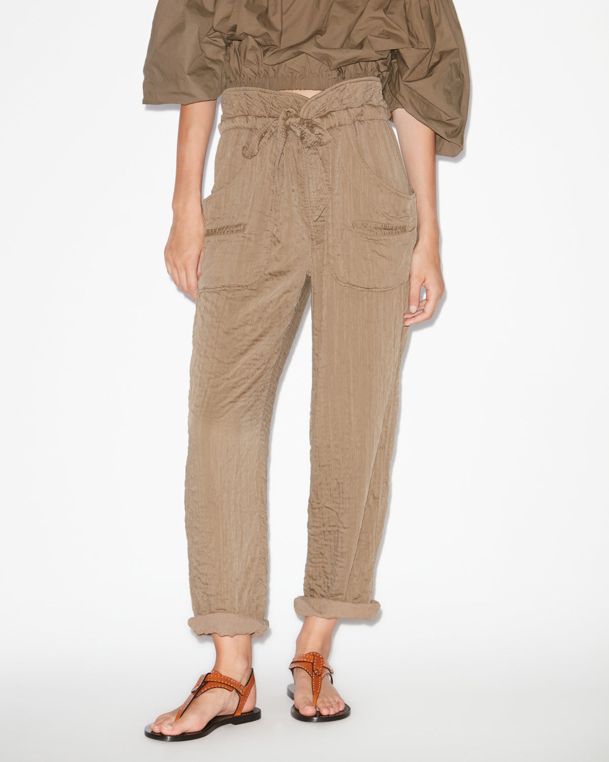 Hose serida im adventure-style - Khaki - Woman - 3