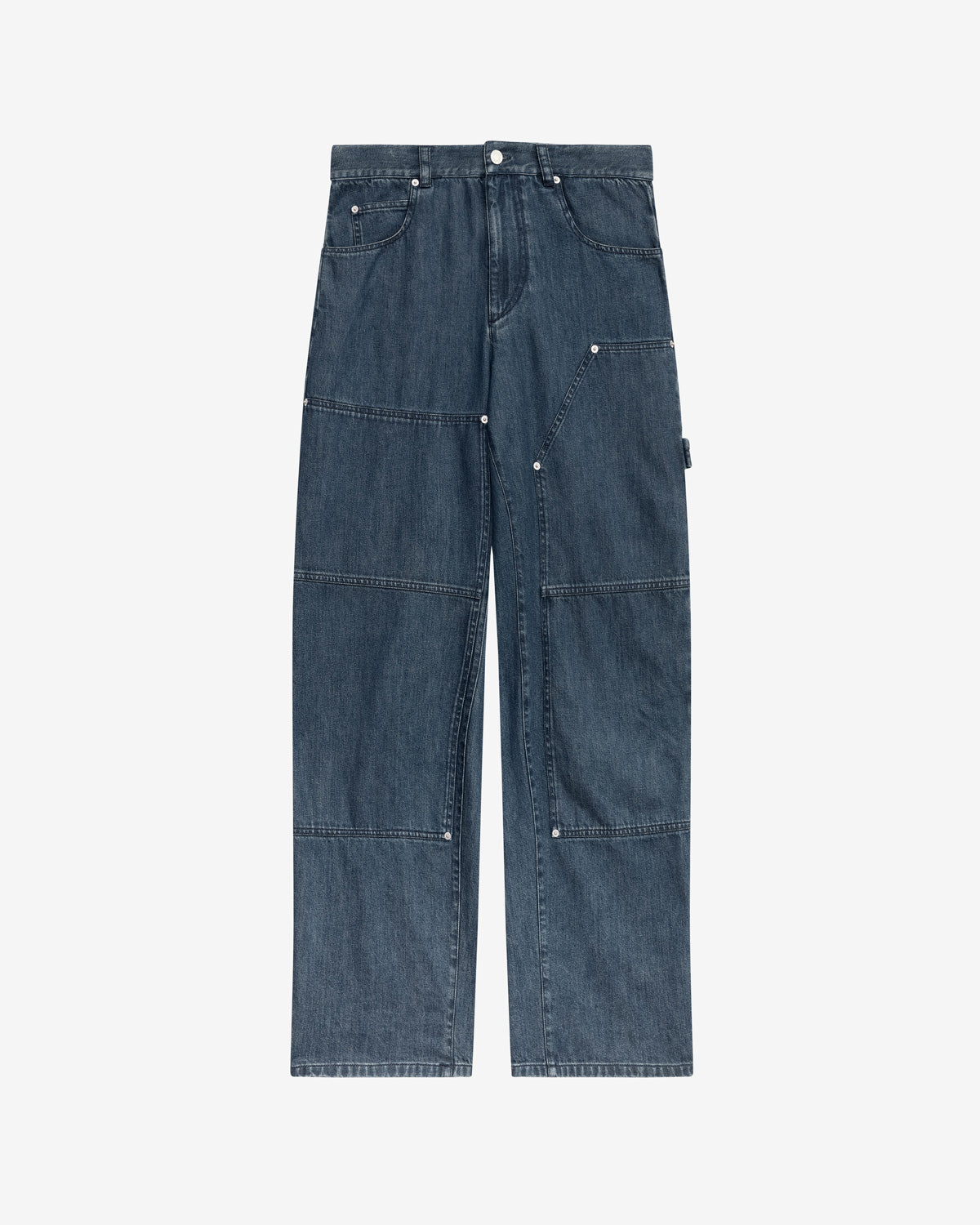 Jeans orson ampi in denim sottile - Blu - Man - 5